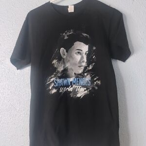Hot Shawn Mendes World Tour Black T-Shirt Original Tag‎